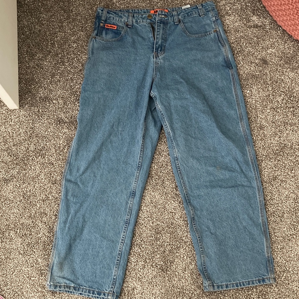 Butter Goods Relaxed Fit Blue Jeans